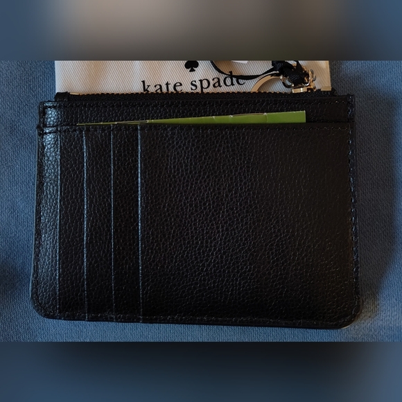 NWT Kate Spade Sparkling Black Wristlet 3.5" X 5". - Picture 3 of 3